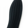 Черный волнообразный вибратор - 20 см. купить в секс шопе