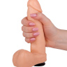 Телесный фаллоимитатор-насадка для трусиков с плугом - 16 см. купить в секс шопе