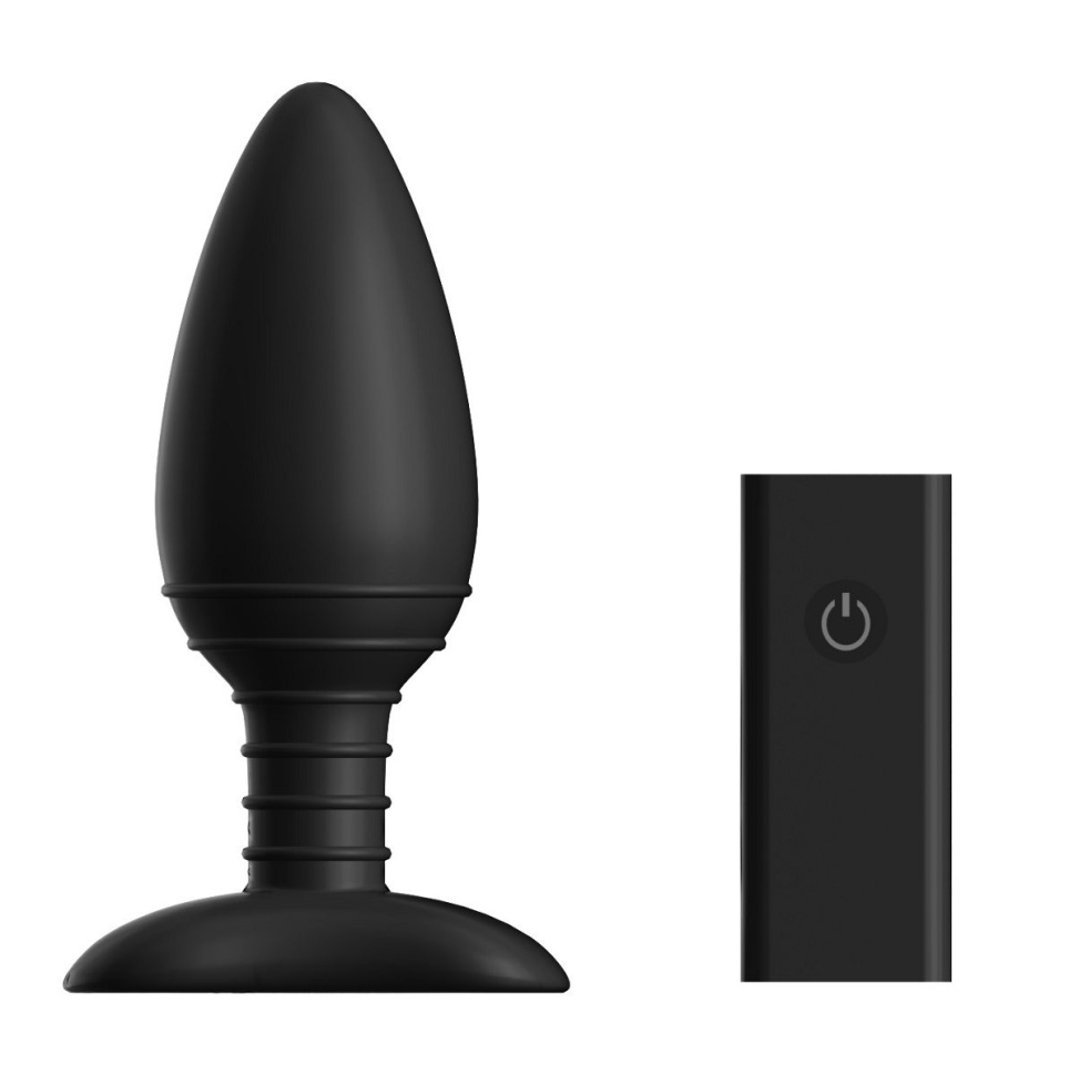 Чёрная вибровтулка NEXUS ACE LARGE с дистанционным управлением - 14 см. купить в секс шопе