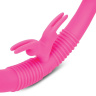 Розовый парный вибратор-кролик Together Vibes - 35,6 см. купить в секс шопе