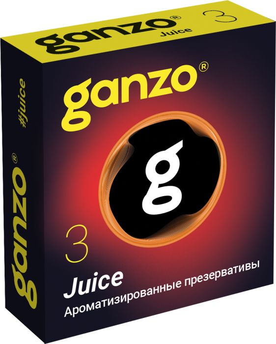 Ароматизированные презервативы Ganzo Juice - 3 шт. купить в секс шопе
