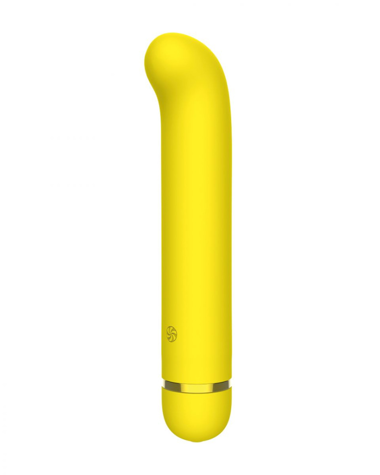 Желтый перезаряжаемый вибратор Flamie - 18,5 см. купить в секс шопе