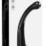 Черный стеклянный фаллоимитатор Icicles №87 с силиконовой присоской - 15,5 см. купить в секс шопе