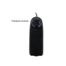 Чёрный расширяющийся анальный вибратор - 15,5 см. купить в секс шопе