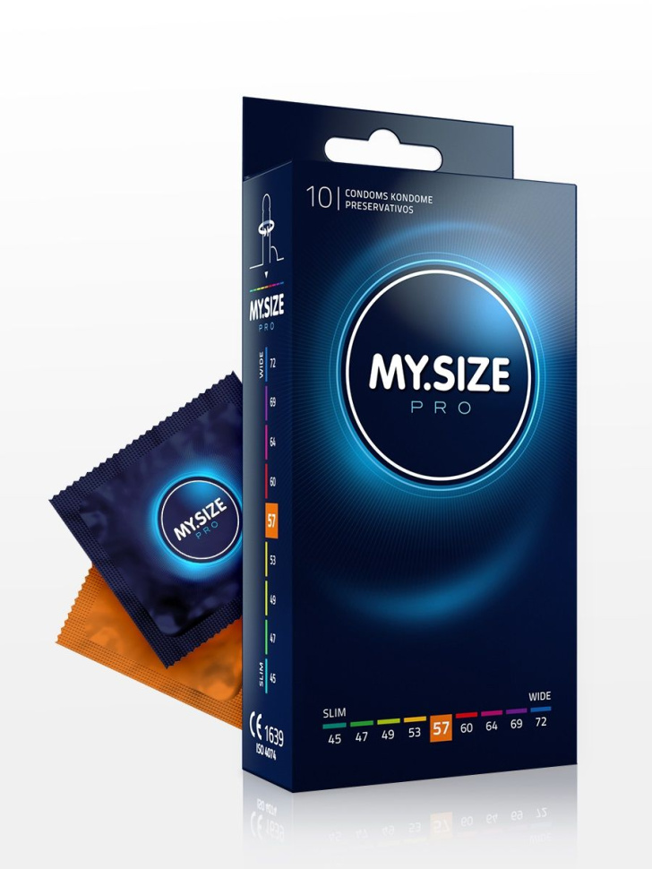 Презервативы MY.SIZE размер 57 - 10 шт. купить в секс шопе