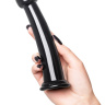 Черный нереалистичный фаллоимитатор Jelly Dildo L - 20 см. купить в секс шопе