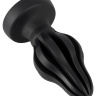 Черная анальная пробка Super Soft Butt Plug - 11,1 см. купить в секс шопе