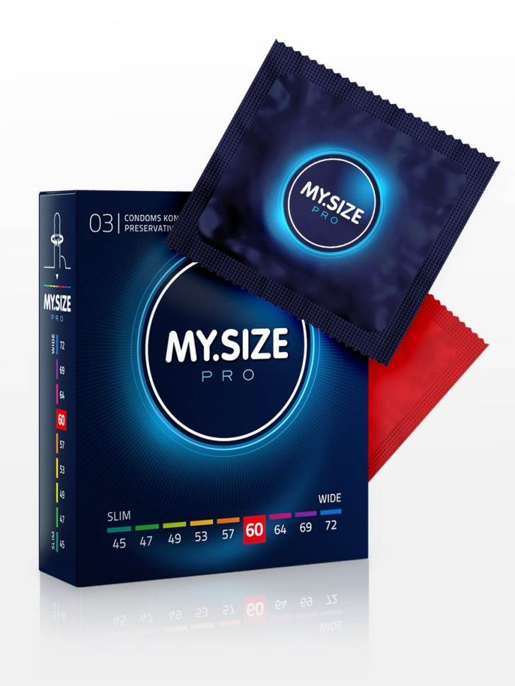 Презервативы MY.SIZE размер 60 - 3 шт. купить в секс шопе