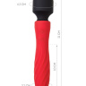 Красно-черный двусторонний вибромассажер Black Red - 21 см. купить в секс шопе