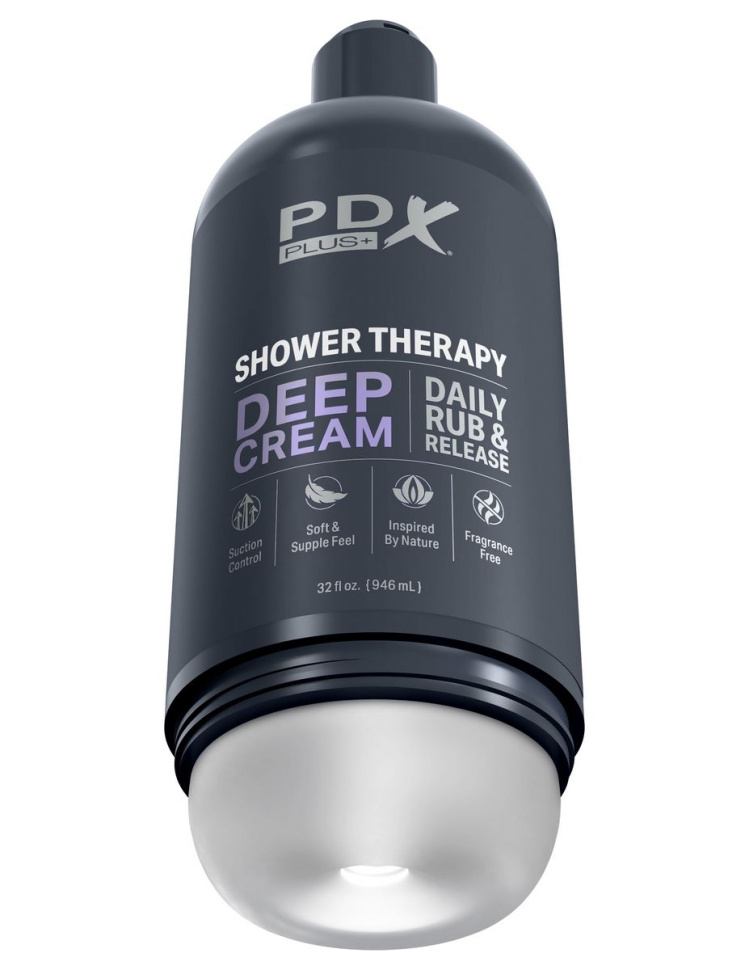 Мастурбатор в бутылке Shower Therapy Deep Cream купить в секс шопе