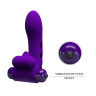 Фиолетовая вибронасадка на палец Orlando купить в секс шопе