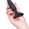 Черная анальная вибропробка HUSH 2 Size XS - 12,1 см. купить в секс шопе