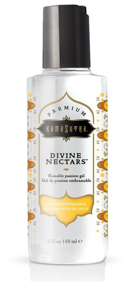 Гель-лубрикант на водной основе Divine Nectars Vanilla с ароматом ванили - 150 мл. купить в секс шопе