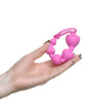 Розовая анальная цепочка-елочка «Оки-Чпоки» - 18,5 см. купить в секс шопе
