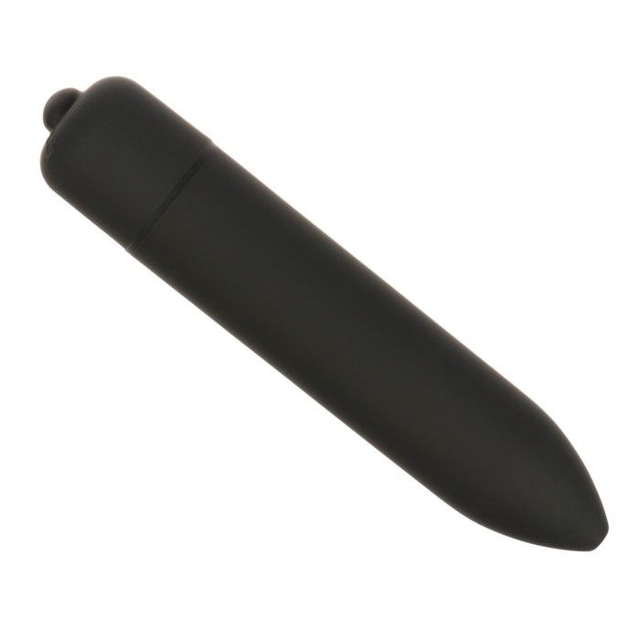 Черная гладкая вибропуля «Оки-Чпоки» - 9 см. купить в секс шопе