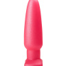 Гладкий розовый анальный плаг - 18,5 см. купить в секс шопе