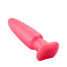 Гладкий розовый анальный плаг - 18,5 см. купить в секс шопе