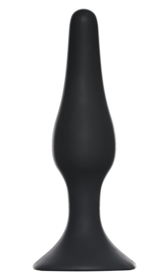 Чёрная анальная пробка Slim Anal Plug Medium - 11,5 см. купить в секс шопе