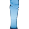 Голубая стеклянная анальная втулка - 13 см. купить в секс шопе