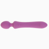 Фиолетовый двусторонний вибратор - 23,5 см. купить в секс шопе