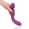 Фиолетовый двусторонний вибратор - 23,5 см. купить в секс шопе