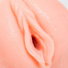 Телесный вибромастурбатор-вагина с рельефом EMILY AUTO купить в секс шопе