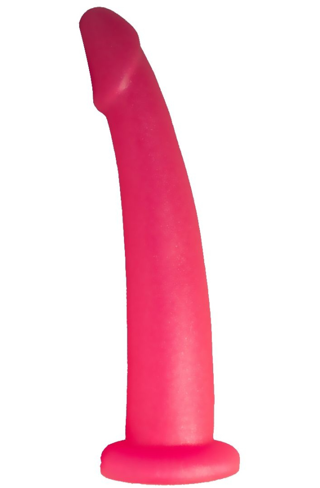 Розовый стимулятор простаты из геля - 18 см. купить в секс шопе