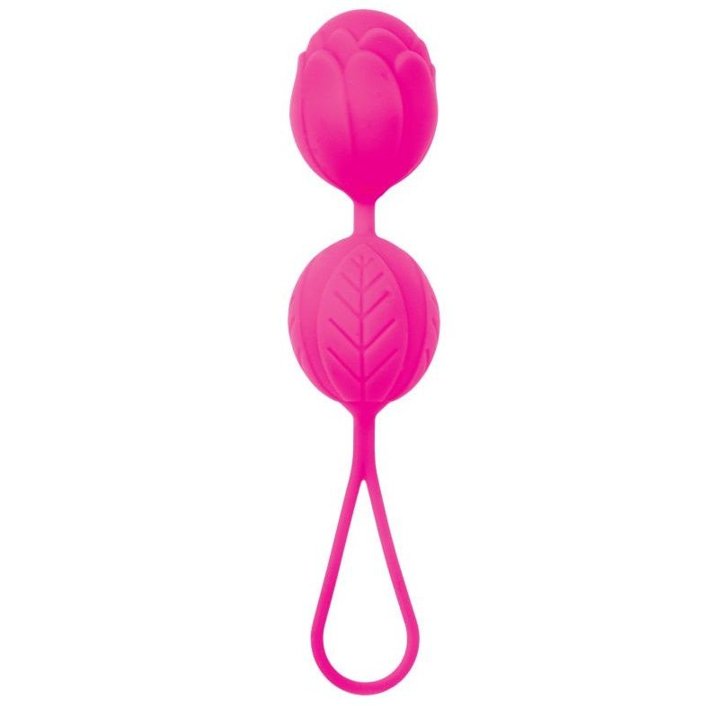 Розовые вагинальные шарики с петелькой для извлечения купить в секс шопе
