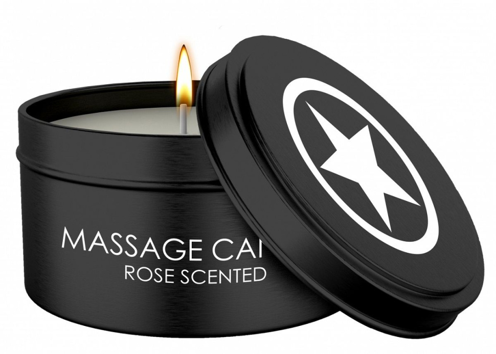 Массажная свеча с ароматом розы Massage Candle купить в секс шопе