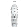 Закрытая прозрачная насадка Crystal sleeve - 12,8 см. купить в секс шопе