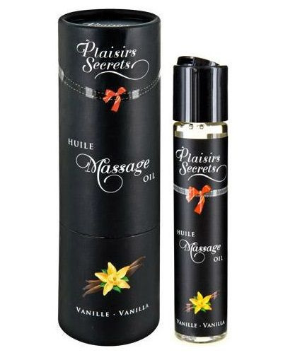 Массажное масло с ароматом ванили Huile de Massage Gourmande Vanille - 59 мл. купить в секс шопе