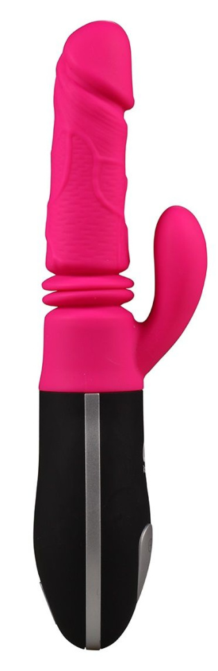 Ярко-розовый вибростимулятор-кролик для зоны G Pink Punch - 28,1 см. купить в секс шопе