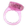 Тонкое розовое эрекционное кольцо с вибратором купить в секс шопе