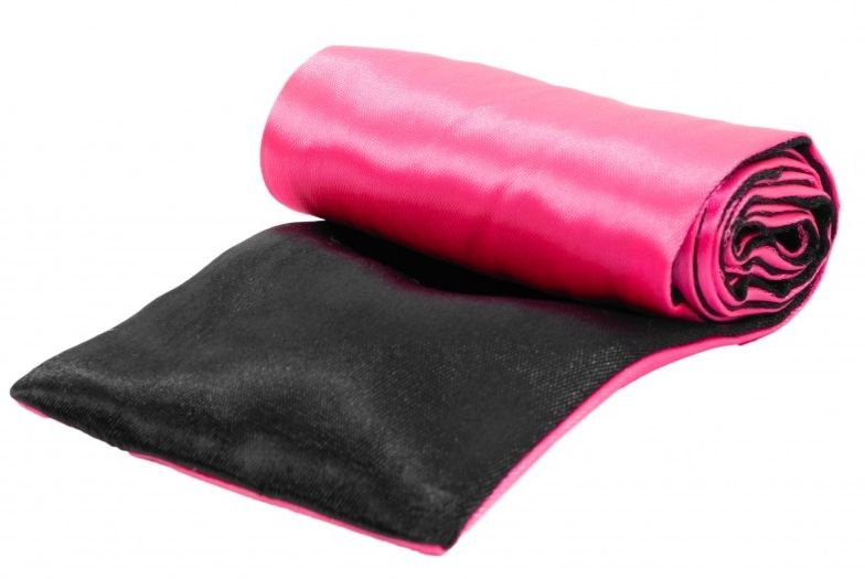 Черно-розовая атласная лента для связывания - 1,4 м. купить в секс шопе