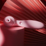 Розовый мембранный вибростимулятор клитора Polly Plus - 16,8 см. купить в секс шопе