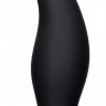 Черная анальная пробка Curve Butt Plug - 11,4 см. купить в секс шопе
