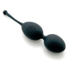Черные вагинальные шарики со смещенным центром тяжести Silicone Ben Wa Balls купить в секс шопе