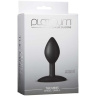 Черная анальная пробка Platinum Premium Silicone - The Minis Spade Small - Black S купить в секс шопе
