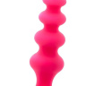 Розовая анальная ёлочка из силикона купить в секс шопе