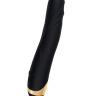 Чёрный вибратор WANAME Storm со стимулирующими рёбрами - 22,5 см. купить в секс шопе