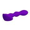 Фиолетовый анальный стимулятор простаты с вибрацией Yale - 14,5 см. купить в секс шопе