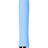 Голубой силиконовый вибратор с функцией нагрева и пульсирующими шариками FAHRENHEIT - 19 см. купить в секс шопе