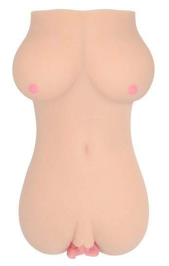 Телесный вибромастурбатор-вагина Clara OnaHole с имитацией груди купить в секс шопе