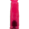 Розовая гелевая насадка-фаллос без мошонки - 20,5 см. купить в секс шопе