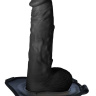 Черный поясной полый фаллоимитатор Lust Hollow Strap-On - 23 см. купить в секс шопе