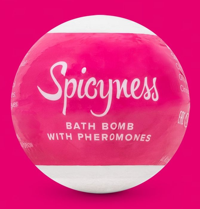 Бомбочка для ванны с феромонами Spicy - 100 гр. купить в секс шопе