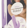 Сиреневый мини-вибратор с клиторальным отростком Mini Rabbit - 15,3 см. купить в секс шопе