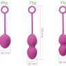 Набор фиолетовых вагинальных шариков Nova Ball со смещенным центром тяжести купить в секс шопе