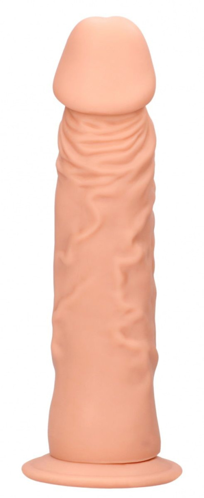 Телесный фаллоимитатор Realistic Dildo с трусиками - 26,7 см. купить в секс шопе