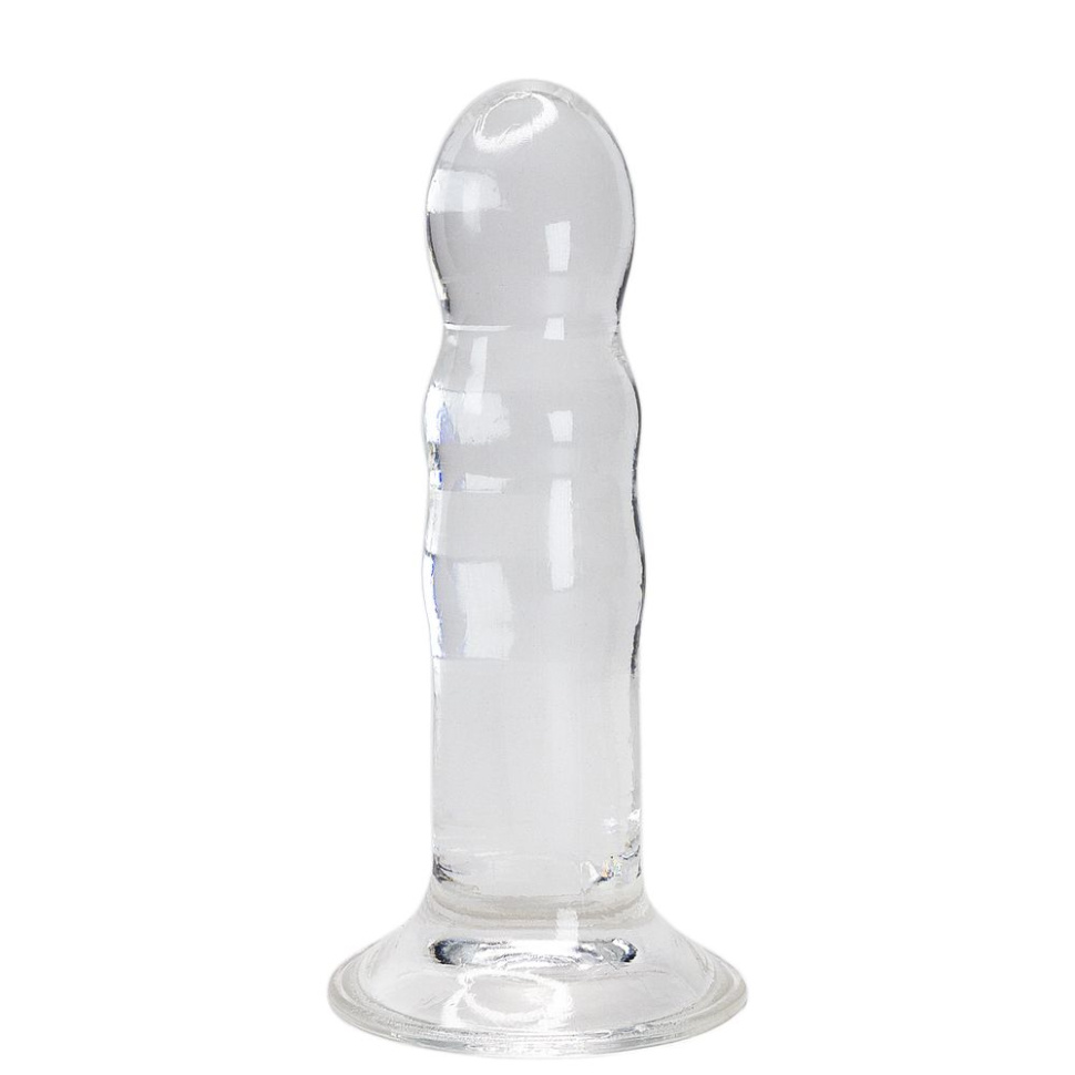 Прозрачный фаллоимитатор на присоске Gallant Jelly Dildo - 16 см. купить в секс шопе